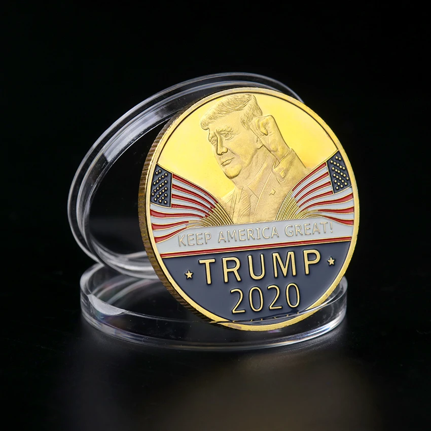 

Памятные монеты, Реплика 58th, президент США, 2020, медальоны Трампа, США, стильный значок, Декор для дома
