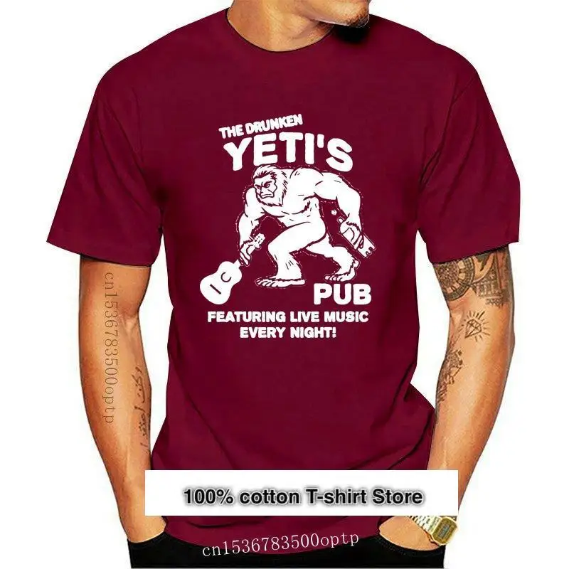 

Camiseta divertida унисекс, Yetis Pub, Music en vivo, Bigfoot, 2021