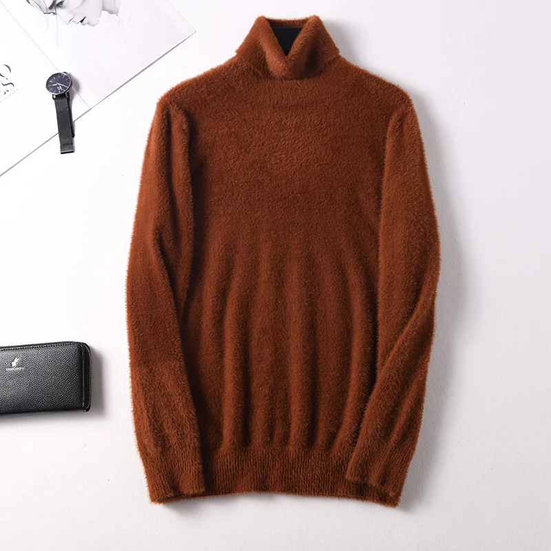 2019 Высокое качество женский свитер водолазка мягкие Джемперы Норка Кашемир