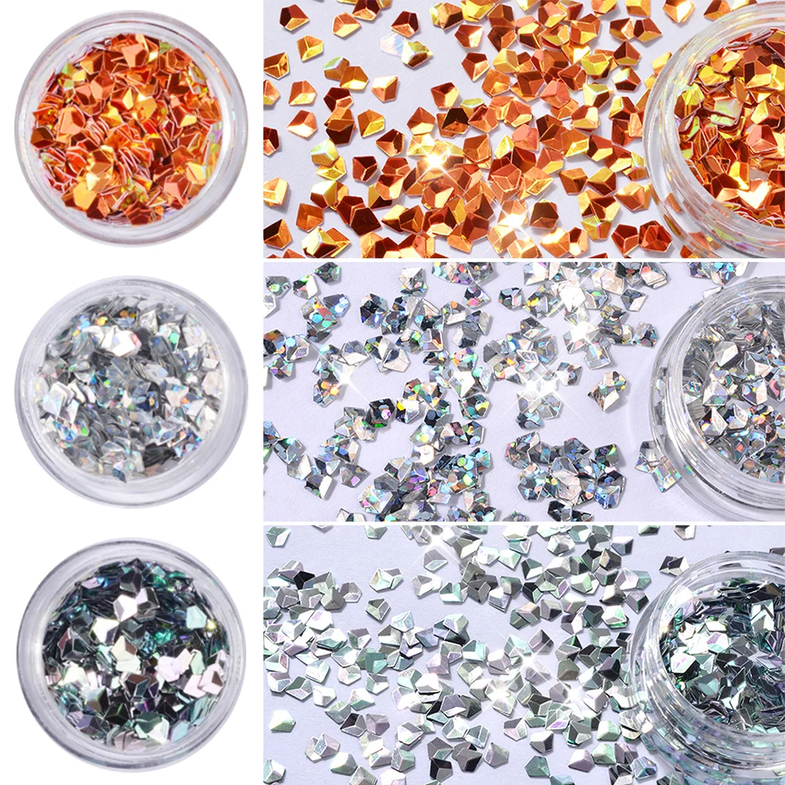 

Shinnig Nail Glitter Powder Shiny Nail art Decoration Glitter Powder Holographic Pigment Candy Color Sequins