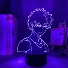 Светодиодный светильник в стиле аниме Моя геройская Академия Bakugo, украшение для спальни, подарок на день рождения, декоративная лампа в стиле аниме 3D