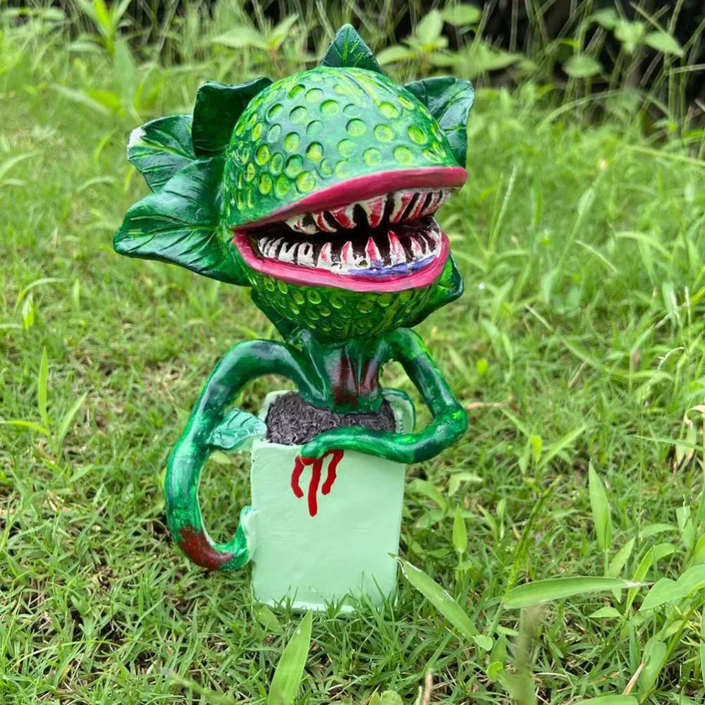 

1pc Exquisite Desktop Cannibal Plant Adornment Resin Craft Cannibal Plant Decor