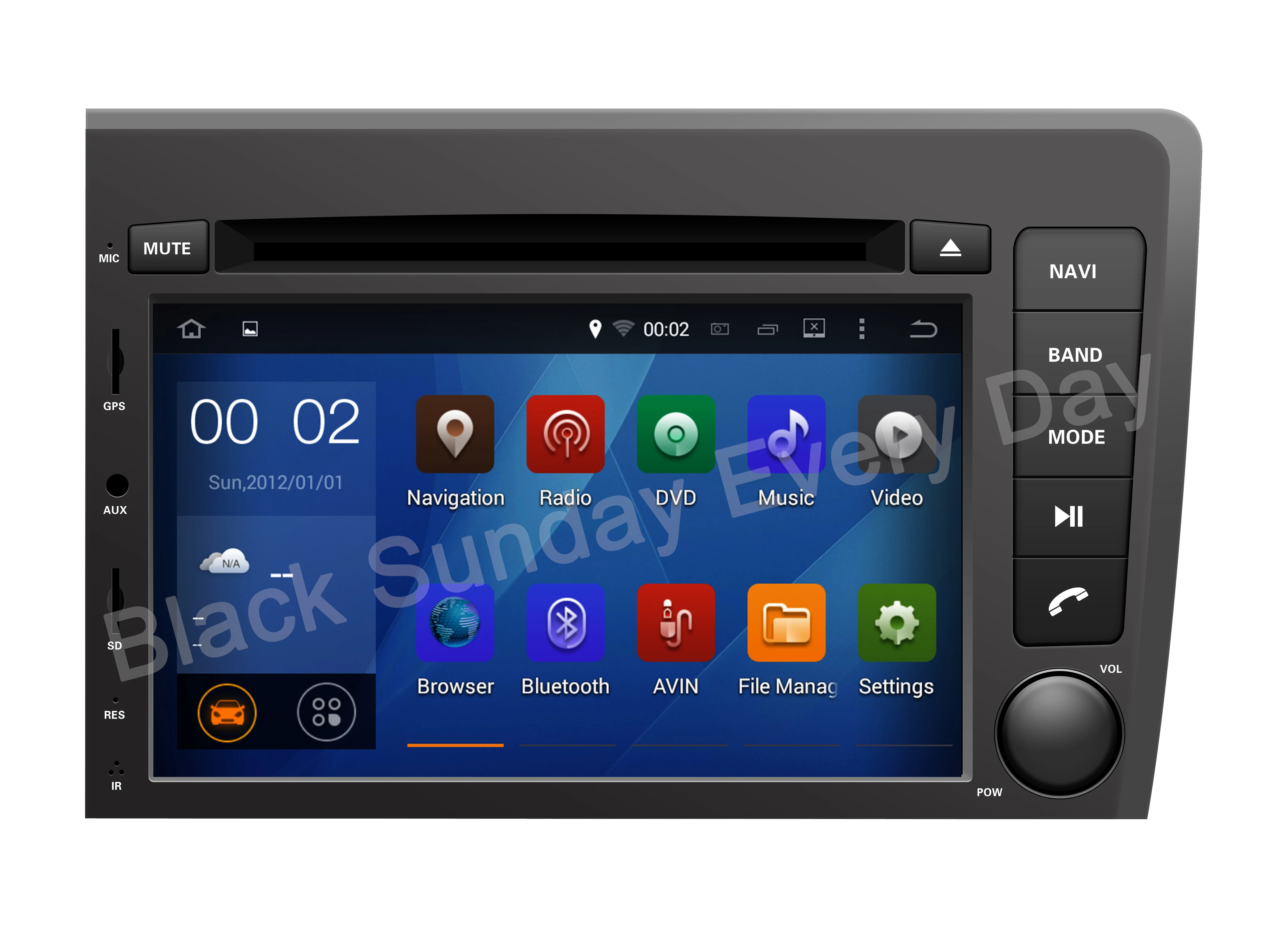 Автомобильный DVD-проигрыватель Android9 автостерео GPS-навигация для VOLVO S60 V70 XC70 2000-2004