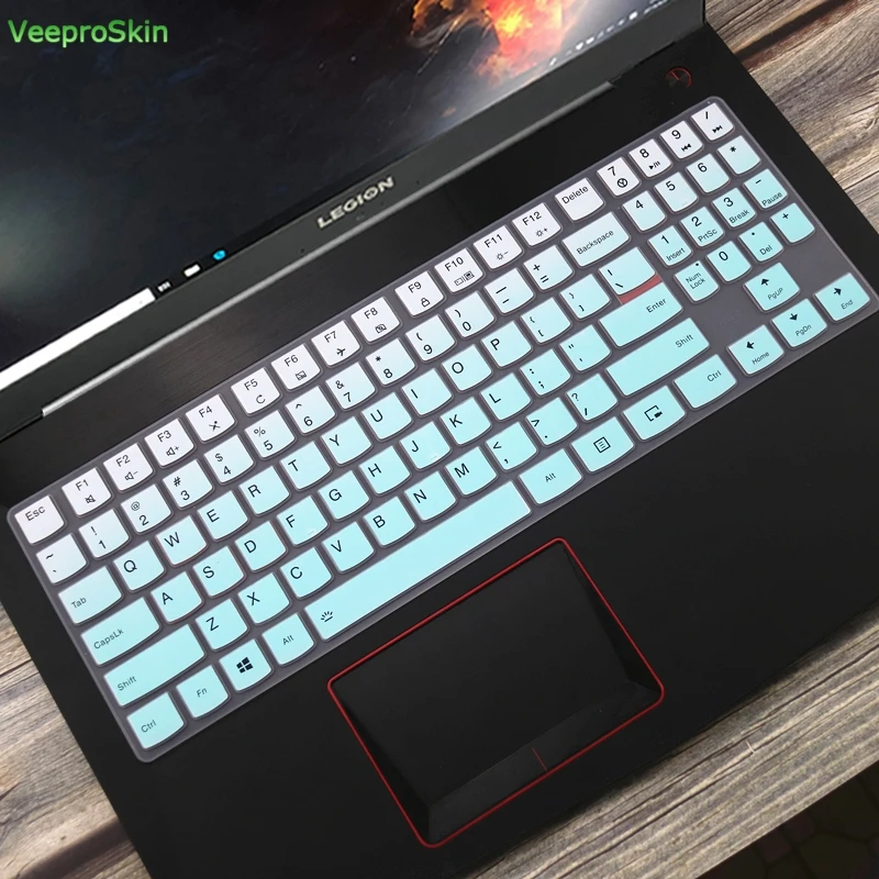 fademint 15 дюймовый силиконовый чехол Защитная пленка для 15,6 дюймов lenovo Легион Y740 Y730 Y720 Y520 Y530 R720 R730 R720-15IKBN - Цвет: fademint