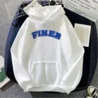 Худи с надписью тоньше, женские толстовки оверсайз с капюшоном, повседневный Свободный пуловер с длинным рукавом, топы, толстовки для девочек в стиле Харадзюку, толстовка