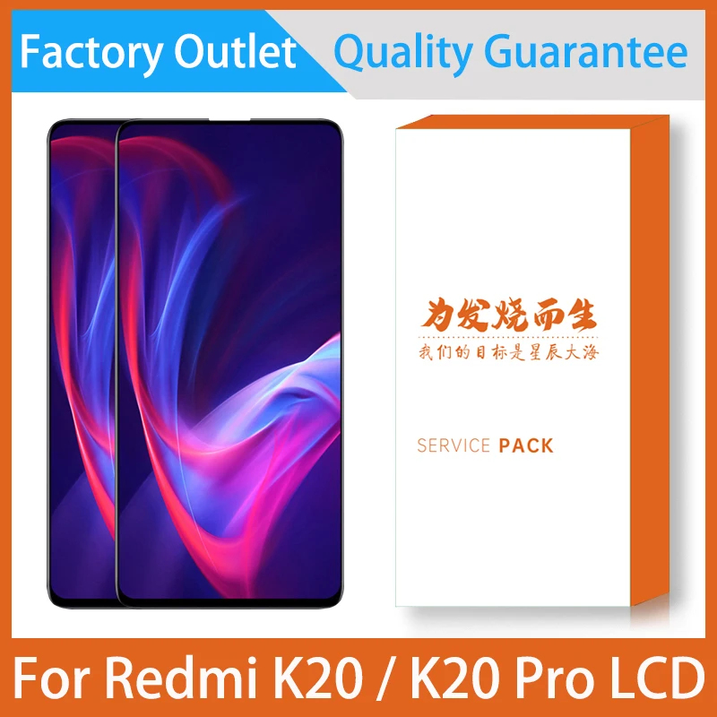 

Original 6.39'' AMOLED LCD Display For Xiaomi K20 K20 Pro LCD Touch Screen Digitizer Assembly Repair Replacement With Frame