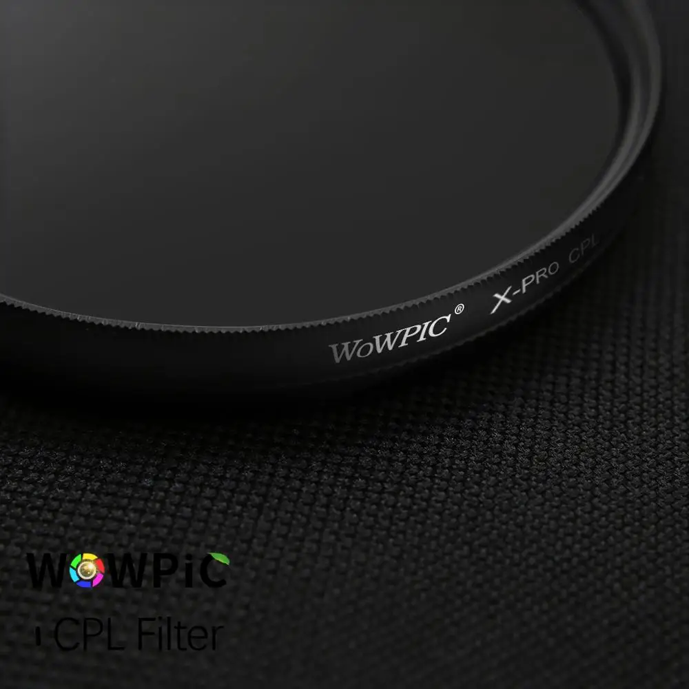 Поляризационный фильтр WOWPIC CPL 49 52 мм 55 58 62 67 72 77 82 объектив Filtre фото для Canon Nikon Sony