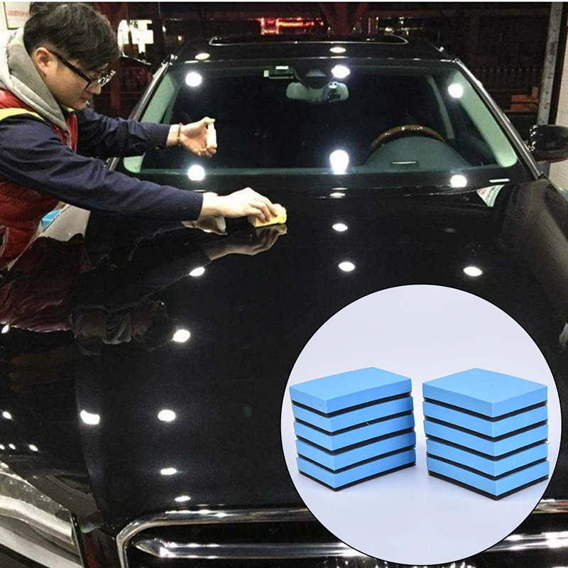 

10 PCS Car Ceramic Coating EVA Sponge Glass Nano Wax Coat Applicator Pads hot sale