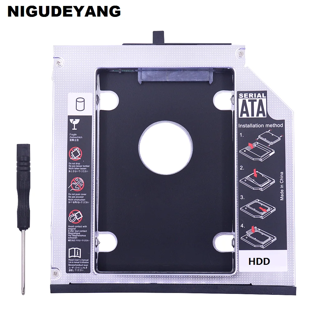 NIGUDEYANG 2nd SATA HDD SSD жесткий диск рамка Caddy адаптер для IBM Lenovo ThinkPad W700 W700ds W701 W701ds|caddy