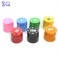 100pcs round plastic chips casino poker card game texas poker coin multiplayer game gambling accessories party supplies