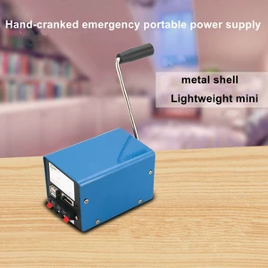 outdoor portable travel wild power outage emergency high power diy hand cranked generator usb mobile phone charger free global shipping