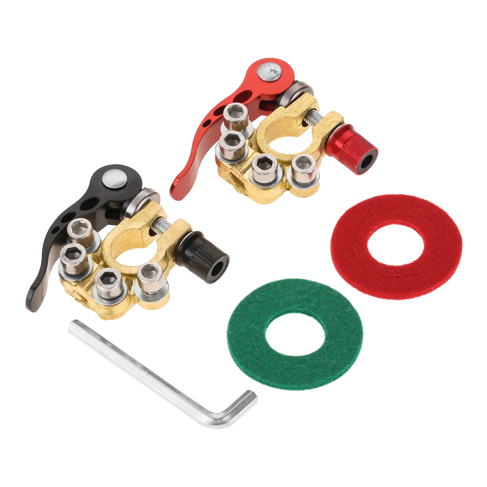 

4-ходовой автомобильный Клеммный Зажим для аккумулятора, зажим для кабеля, клемма быстрого отключения, комплект соединителей для разъема ти...