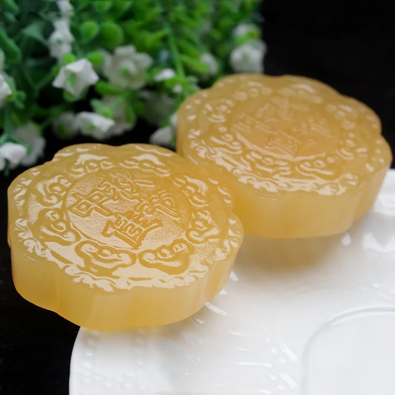 Натуральные китайские ручная работа хорошая луна кукуруза Луна нефритовые