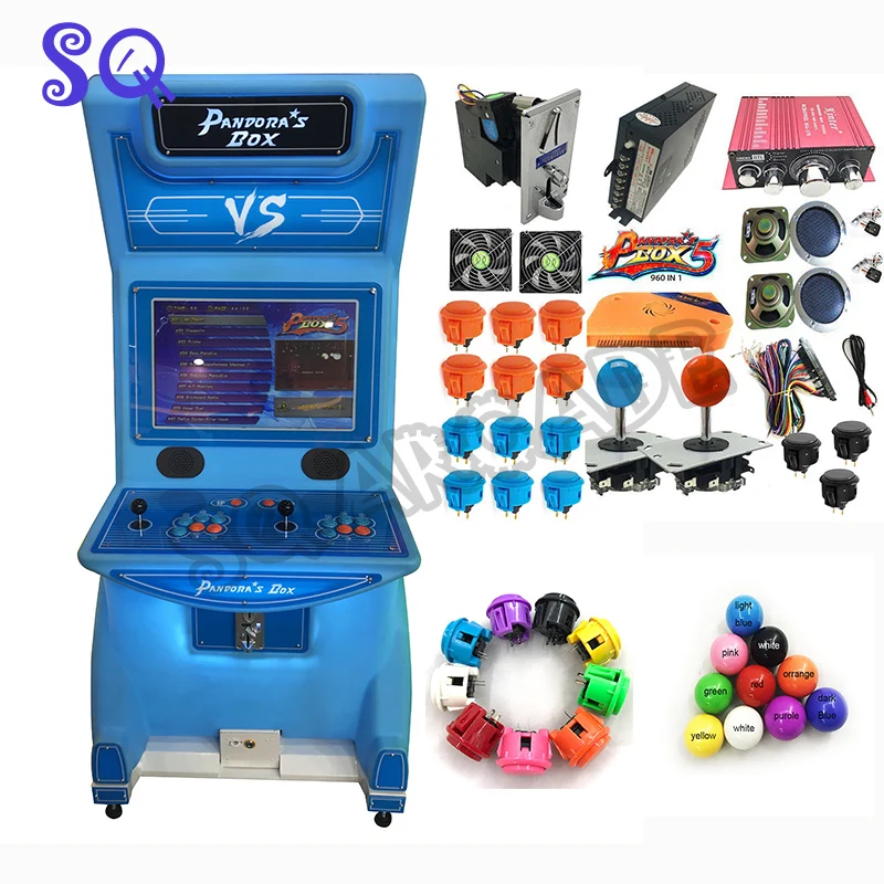 

Arcade parts Bundles kit With Pandora Box 5 upgrade version VGA & HDMI output Joystick Buttons for Arcade Cabinet Machine