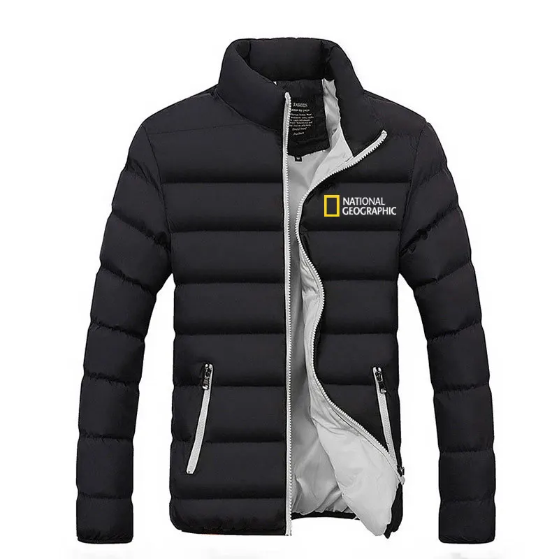 

Mens Jacket Autumn Winter Fashion Brand Men National Geographic Clothing Casual Jogging Coat Zipper Windproof Sportswear
