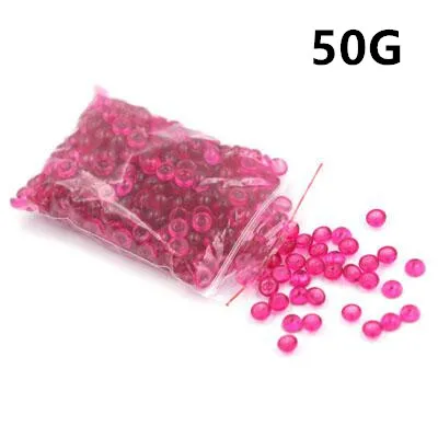 50G Rose Цветной Лизун бусины аксессуары глиняная добавка для рыбной чаши слизи украшение ваза Искусство ремесло наполнитель DIY игрушки набор рыбный бак Декор - Цвет: 50G Rose