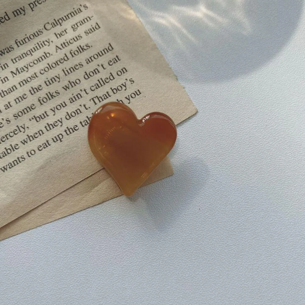 

Acetate Resin Hair Claw Sweet Fairy Love Hairpin Clip Colored Styling Tools Barrettes For Women Girls Elegant Acrylic Hair Pins