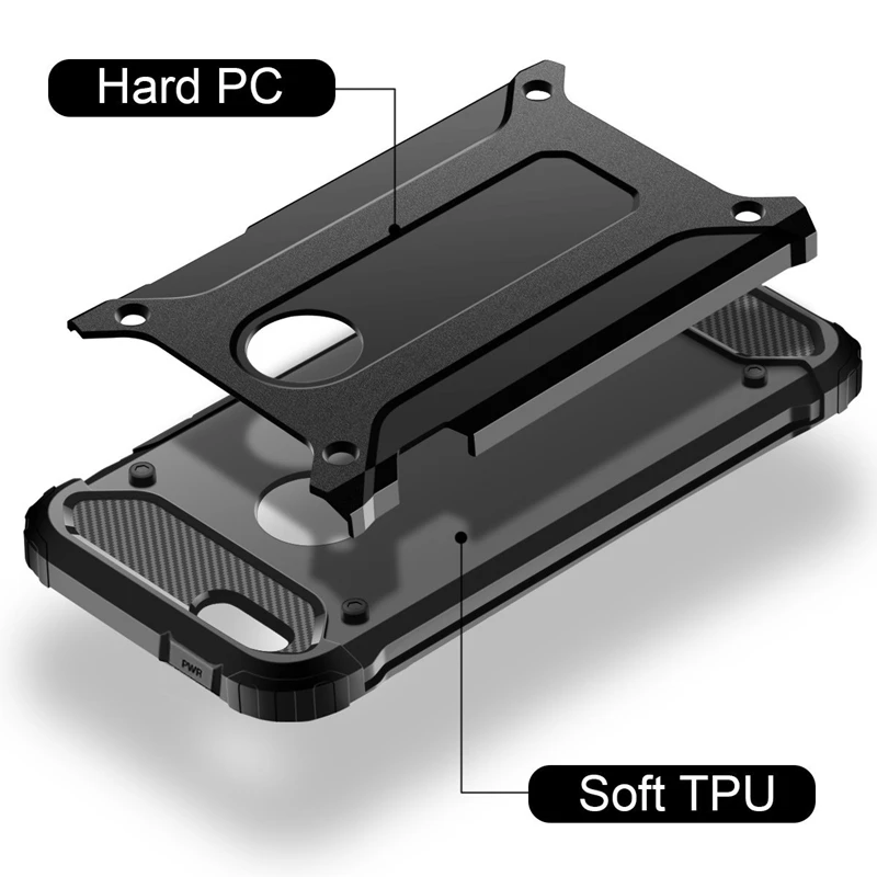Rugged Layer Armor Case for iPhone SE 2020 11 Pro Max 2019 X XR XS 5S 5 5C 6 6S 7 7G 8 Plus Heavy Duty Shockproof |
