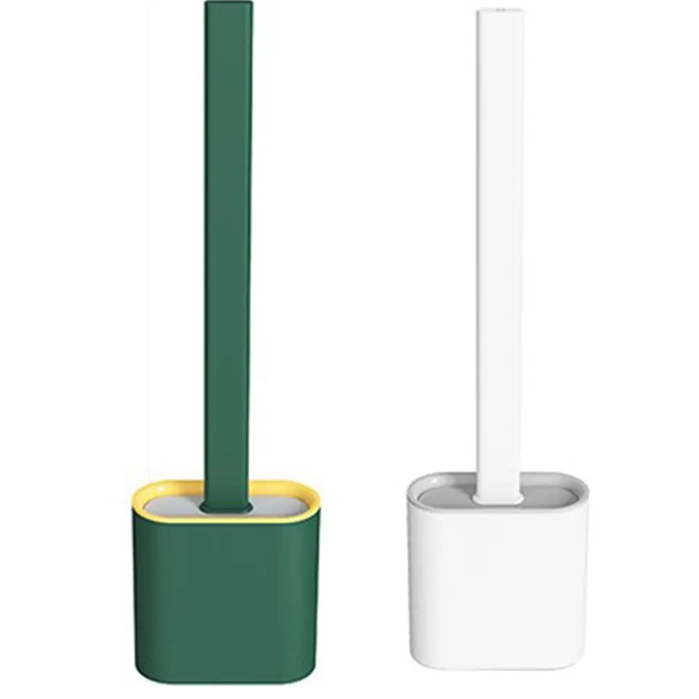 

Toilet brush gap set Nordic creative wall hanging soft plastic long handle Bathroom home Toilet cleaning brush