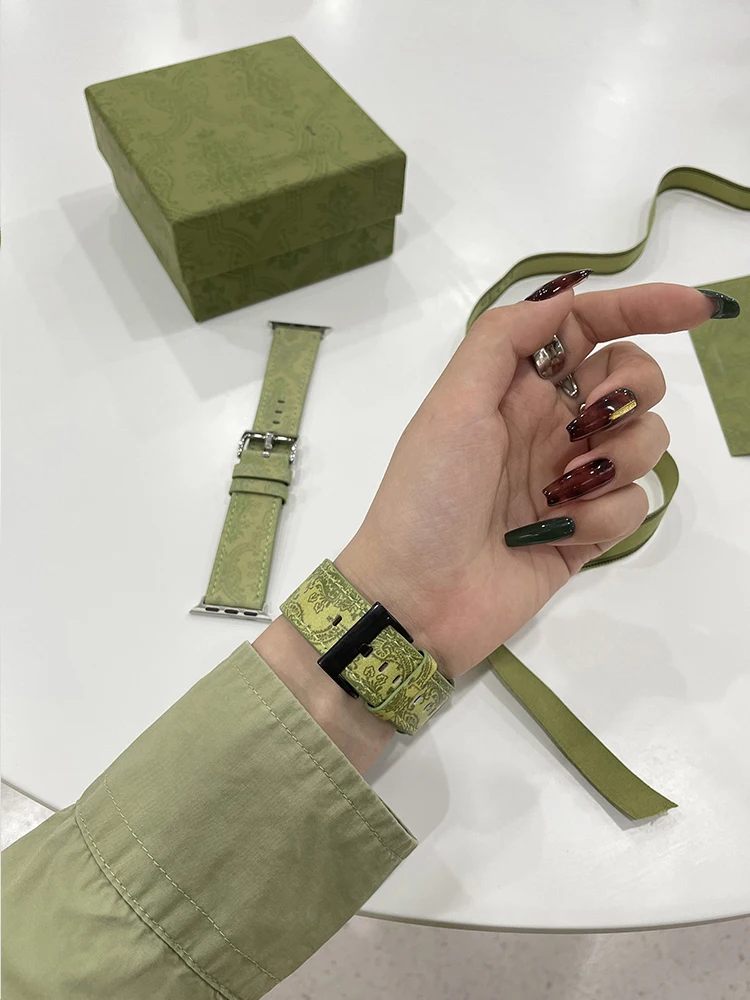 Ремешок кожаный для Apple iWatch Band 38 мм 40 42 44 41 45 | Наручные часы
