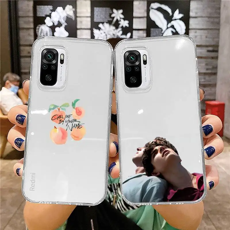 

Call Me by Your Name Phone Case For Xiaomi 11 Redmi Note 10 9 8 7 pro lite T A S 10T 9A 9S 8T Pro 4G Transparent Coque Funda