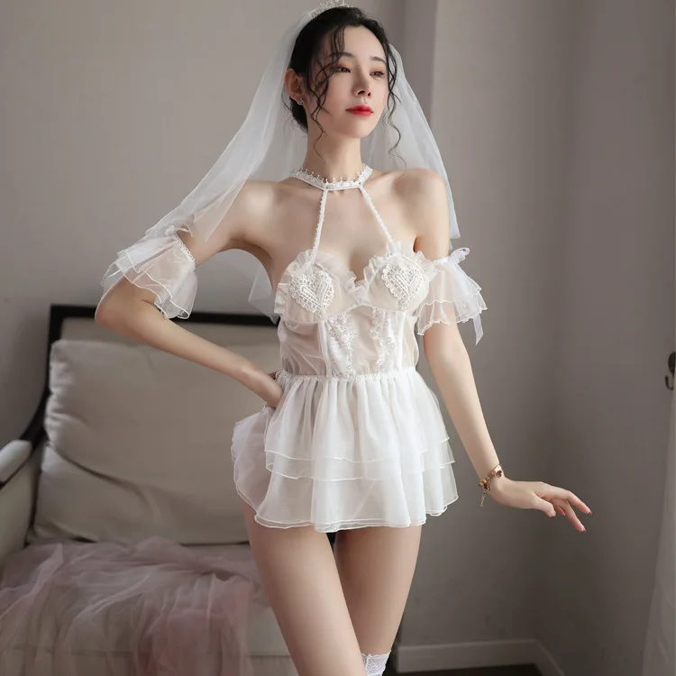 BESCSHERE сексуальное кружевное белье Babydoll юбка принцессы нижнее комплекты платьев