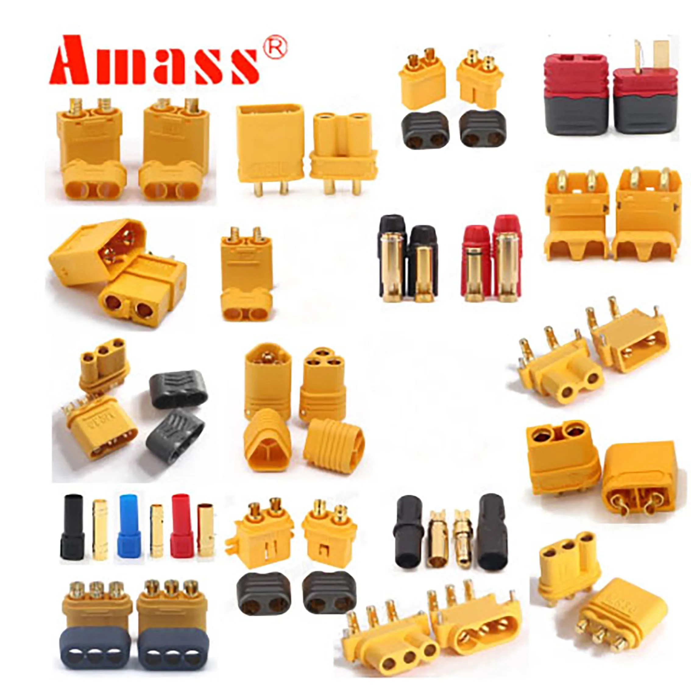 

5 пар Amass Conector XT60 + XT30U XT60U XT90 XT90-S MR60 MR30 XT60PW XT90PW XT30PW AS150 XT150 XT60-P MR30PB MT30 MT60
