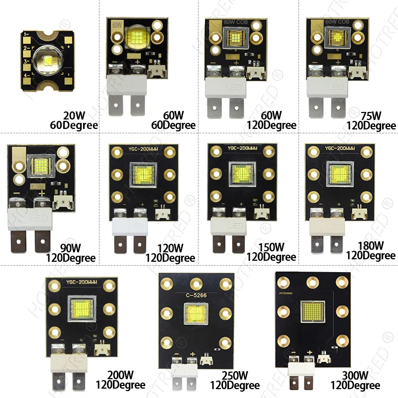 Высокая Мощность светодиодный сценический светильник LED чип 20 Вт 60 75 90 150 180 200 250 300