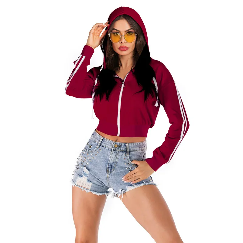 Женская обувь на осень и весну топы с капюшоном длинными рукавами