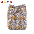 ALVABABY тканевый подгузник, Новое поступление детских тканевых подгузников с 1 вставкой из микрофибры