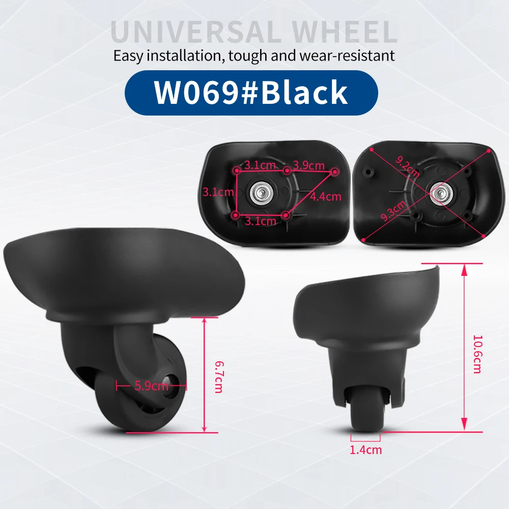 TANGYIPIN W069 Universal wheel travel trolley case luggage accessories hard shell box original repair mute one-piece wheels