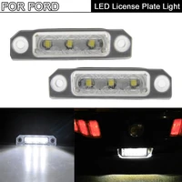 2pcs led license plate light for ford flex taurus mustang focus fusion for mercury milan sable for lincoln zephyr mkz mkx mkt