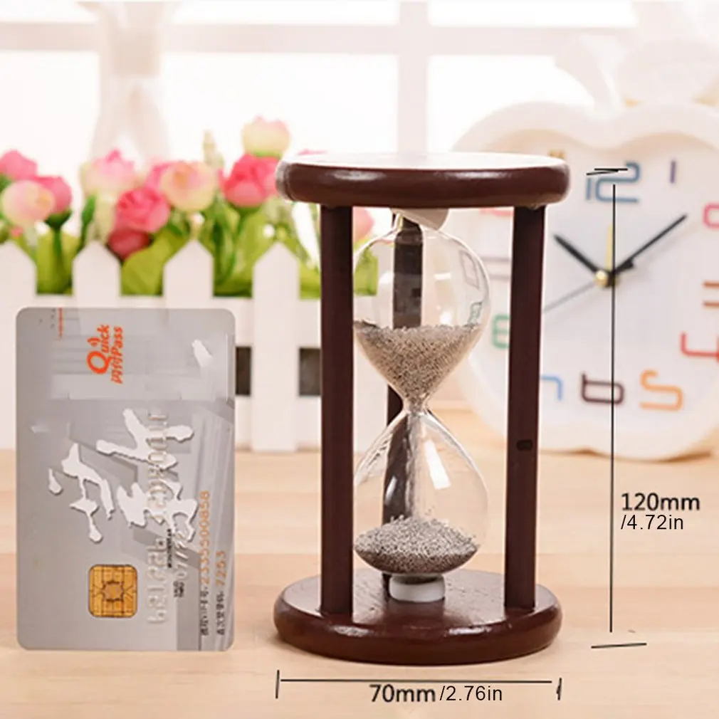 Лидер продаж простые деревянные песочные часы в стиле ретро украшение для дома