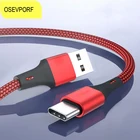 Micro USB Type C кабель для Samsung Xiaomi Huawei планшета Android кабель для передачи данных в нейлоновой оплетке для быстрой зарядки провод для зарядного устройства Шнур для передачи данных
