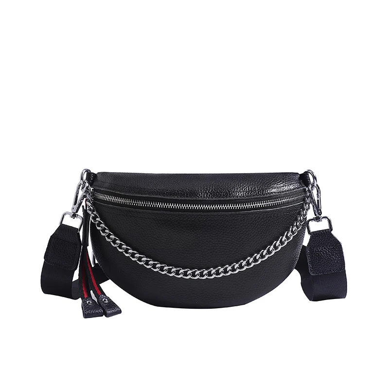 

Luxury Women Genuine Leather Waterproof Waist Bags Ladies Fashion Bum Bag Travel Crossbody Multi-Purpose Female Chest Bags