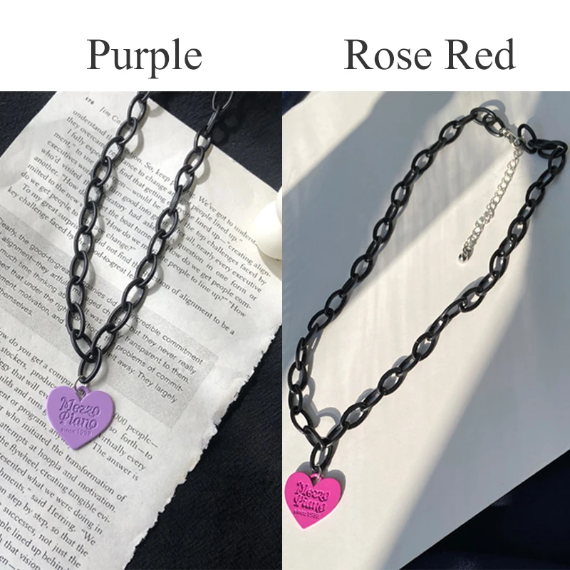 

1Pcs Heart Pendant Necklace for Women Sexy Clavicle Chain Necklace Female Fashion Love Pendant Necklace Jewelry Gift Accessories