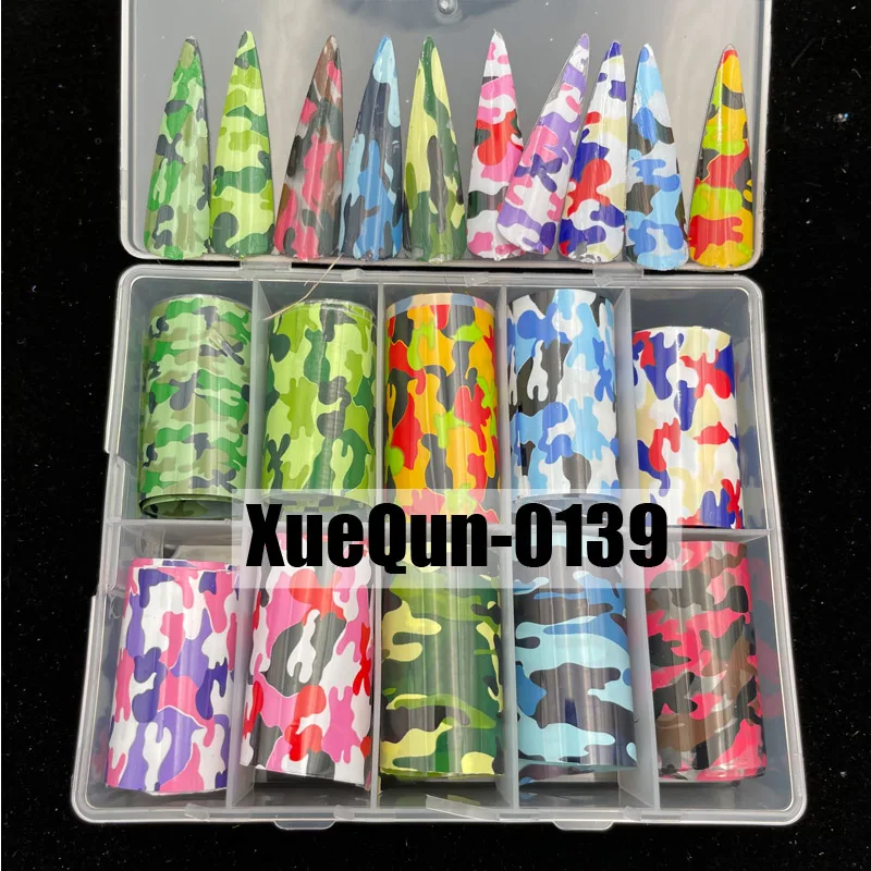 

Камуфляжная дизайнерская Фольга для ногтей XueQun 4*100 см