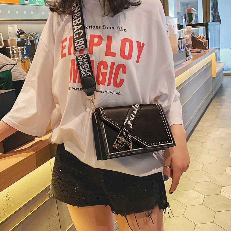 Women 2019 new trendy small square bag Korean version feel 100 lap ins broadband single shoulder oblique satchel | Багаж и сумки