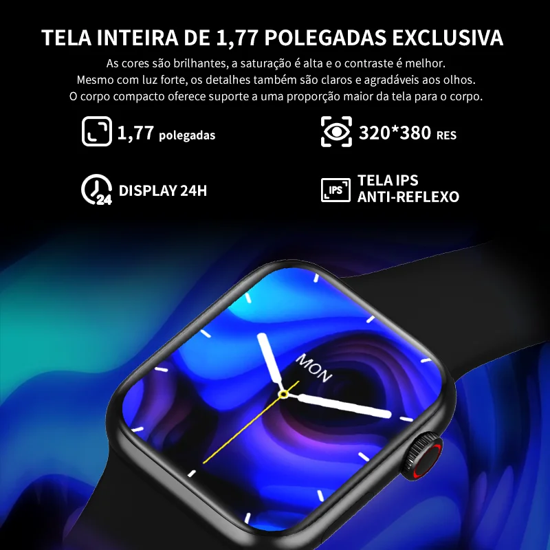 new hw56 plus smart watch 2021 bluetooth call 1 77 inch split screen password sports smartwatch for apple huawei pk iwo13 hw22 free global shipping