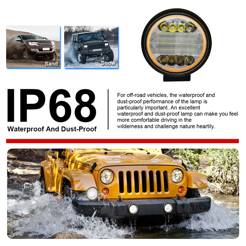 

Car headlights Led fog Light Spotlight LED Work Light Bar 12V 72W Truck Boat Offroad Trailer Car accessories automobile headlamp