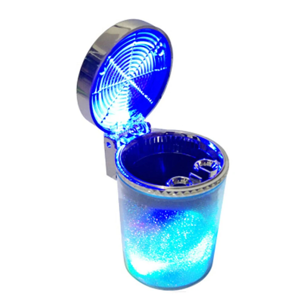 

Car Ashtray Led Light Airtight Lid Multifunctional Vehicle Cup Holder Air Vent Ashtray Trash Can Auto Interior Decor Accessories