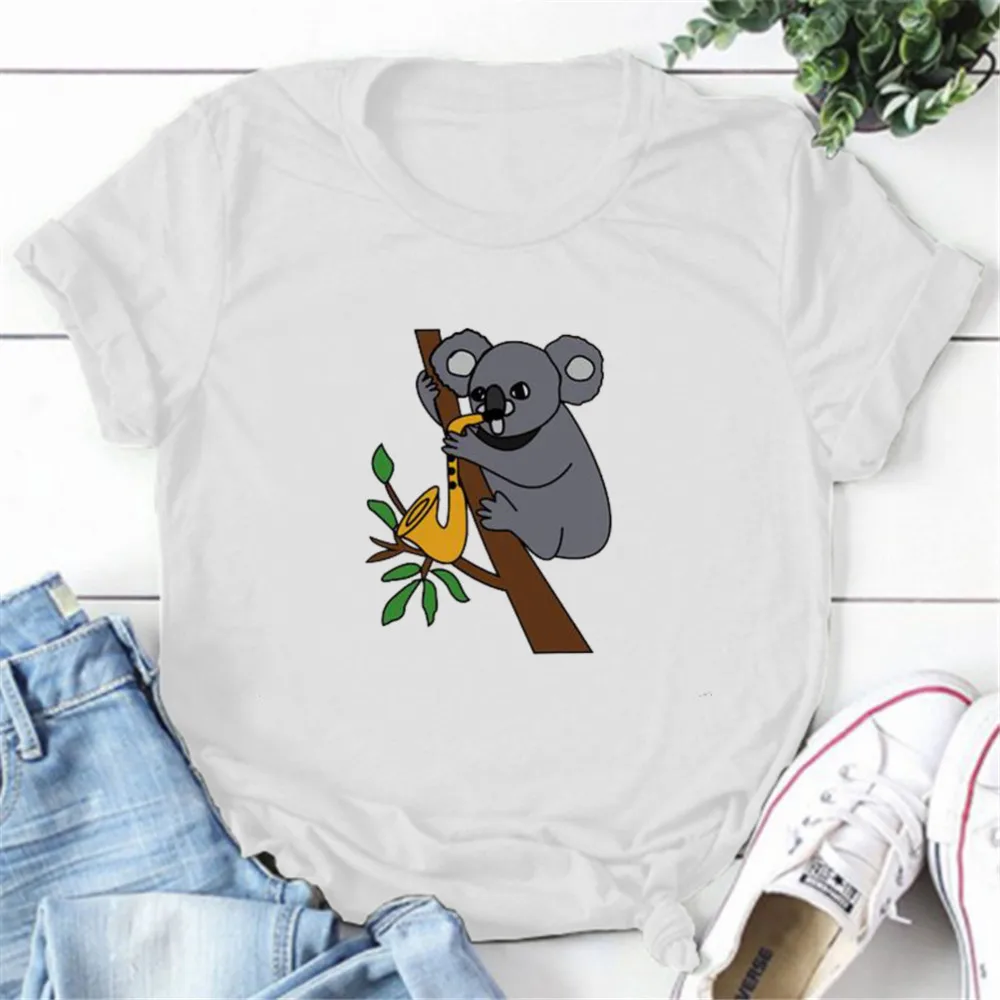 

Cartoon Sloth Print Women T Shirts 2020 New Short Sleeve Tee Funny Tops Graphic Ladies Oversized Loose Female Tshirt