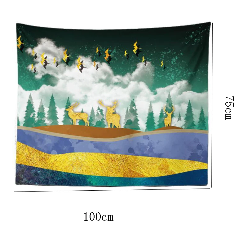 

VIP-link Sunset Mountain Tapestry Wall Hanging Tapestry Wall Landscape Wall Hanging Carpet Decoratoin