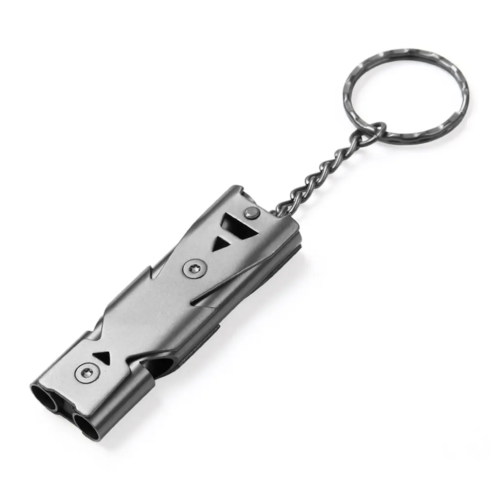 

Portable 150db Whistle Alarm Durable Stainless Steel Outdoor Survival Whistle Lifesaving Camping Hiking Rescue Emergency