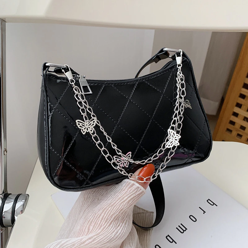 

Women's Bag 2022 New Large-capacity One-shoulder Underarm Bag Wild Embroidery Thread Diamond Chain Bag Women Handbags