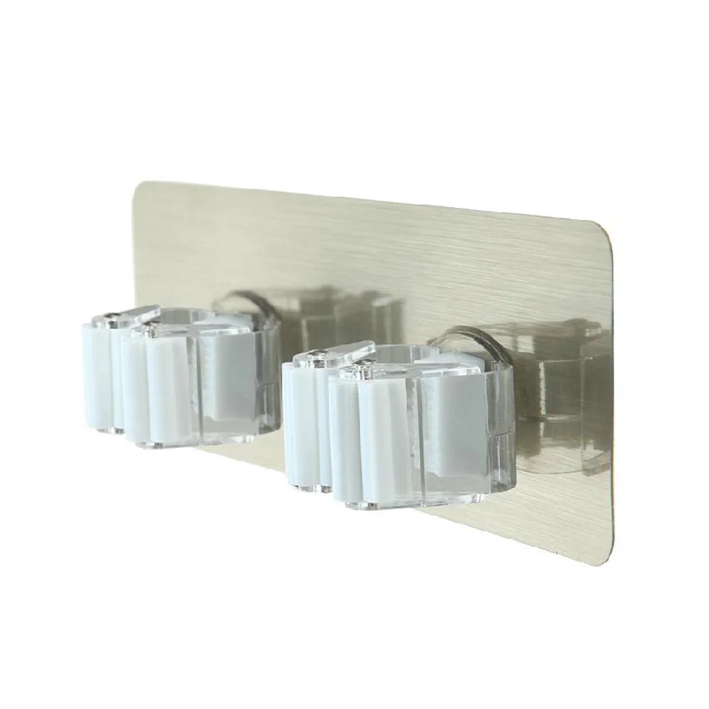 

Wall Mounted Mop Organizer Holder Brush Broom Hanger Home Storage Rack Bathroom Nail-Free Tools Moistureproof For Home Kitchen