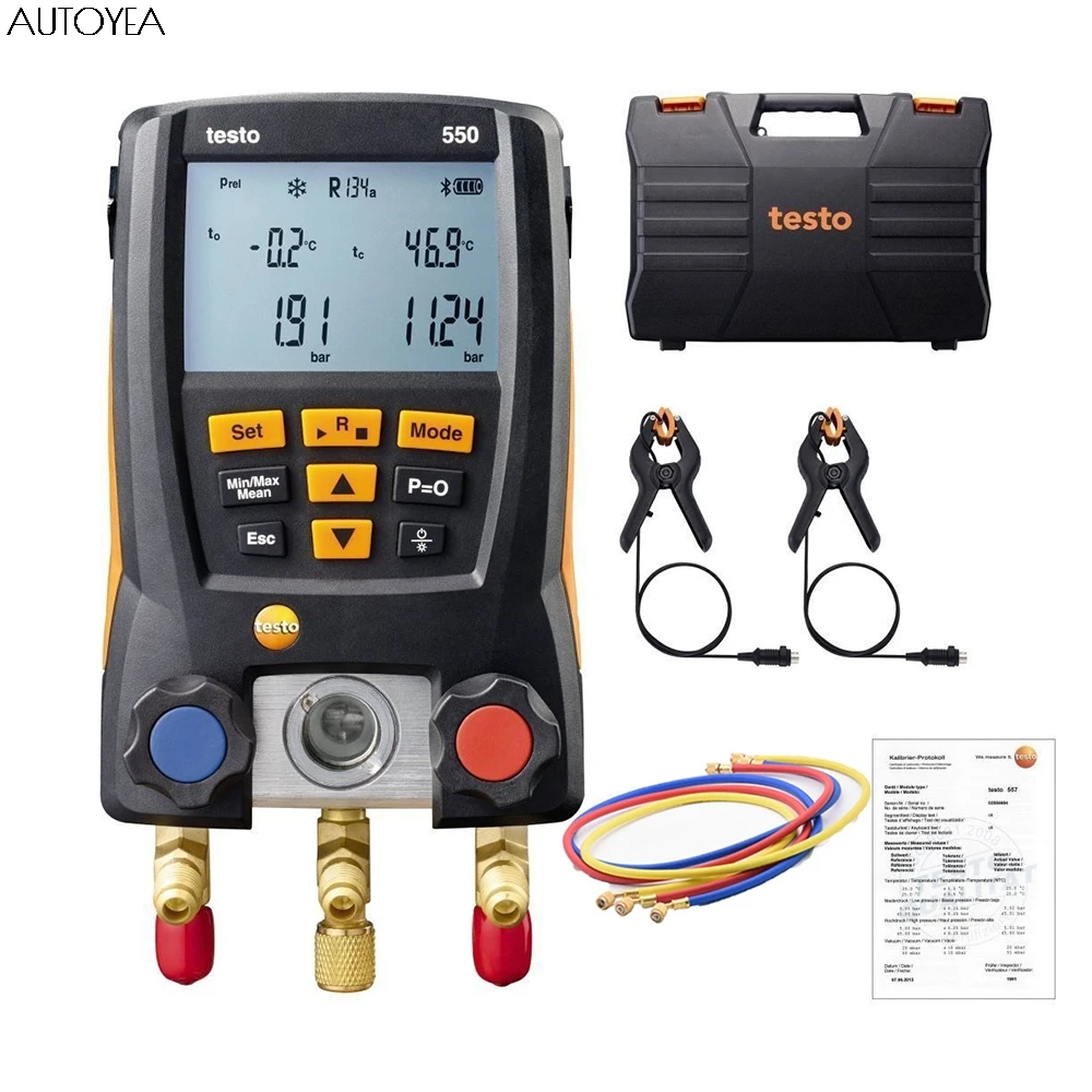 Цифровой манометр для трубопровода Testo 550 HVAC кондиционирования воздуха