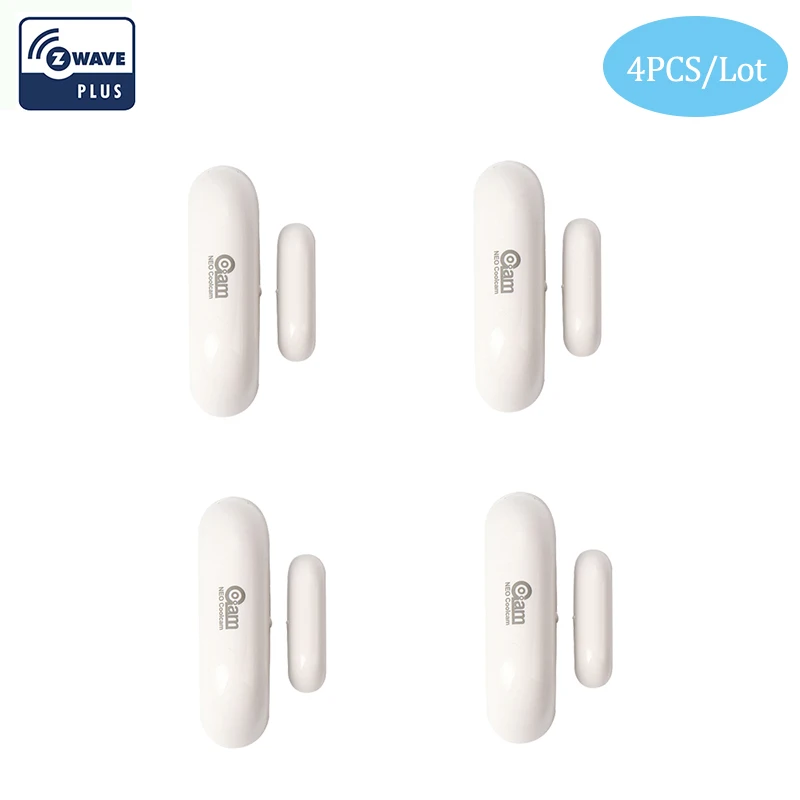 

NEO COOLCAM 4 шт./лот ZWAVE датчик двери/окна Совместимая система с Z-wave серии 300 и 500 серии домашняя Автоматизация