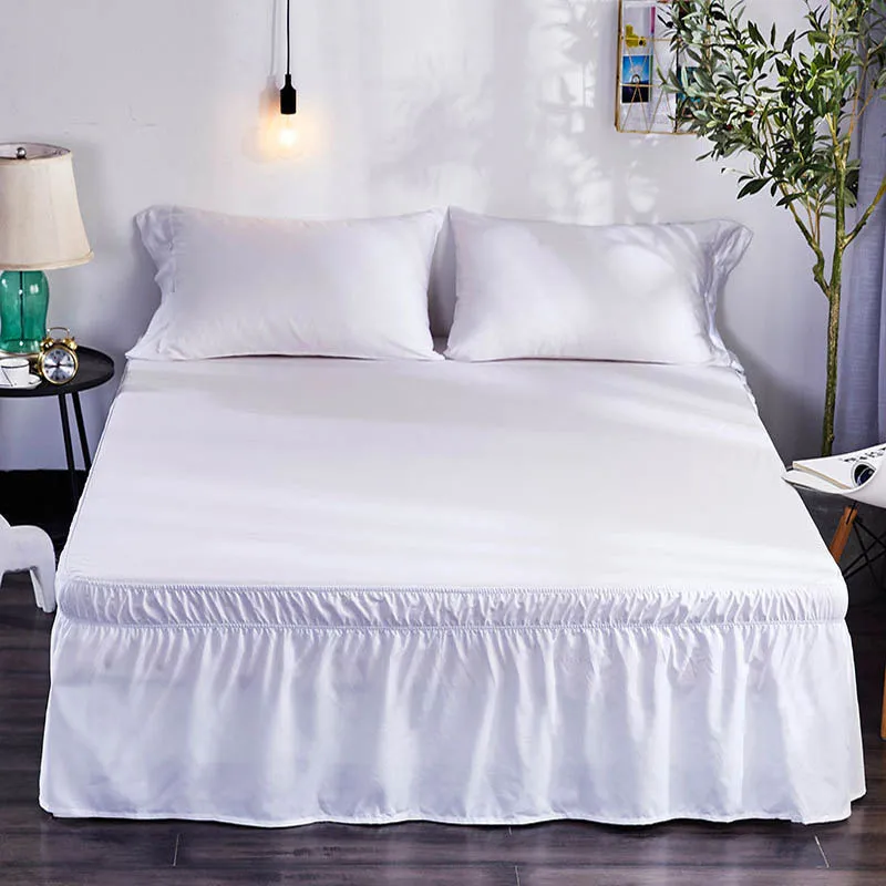 Белая постельная рубашка для отеля скрытая эластичная повязка дома двуспальный