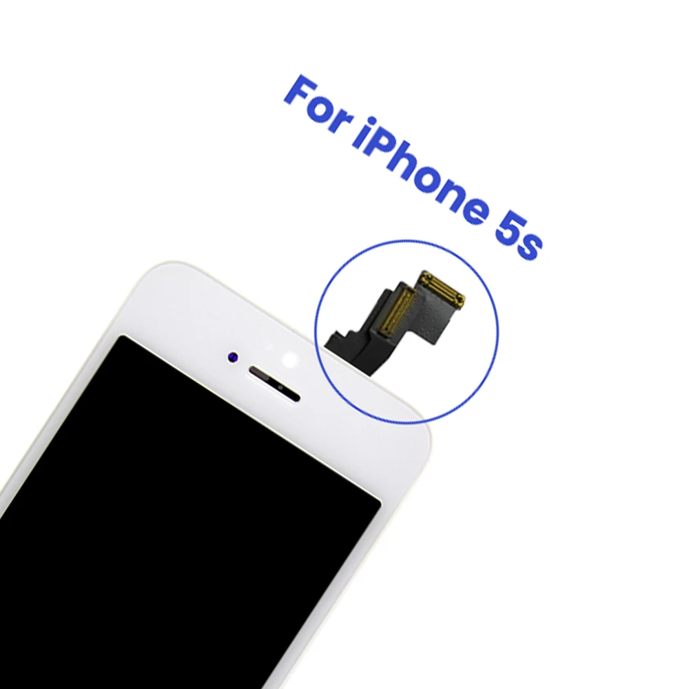Черный/белый класс AAA+ ЖК-дисплей для iPhone 5 5S 6 6 S 7 3D сенсорный дигитайзер сборка экрана Ecran Замена+ закаленное стекло